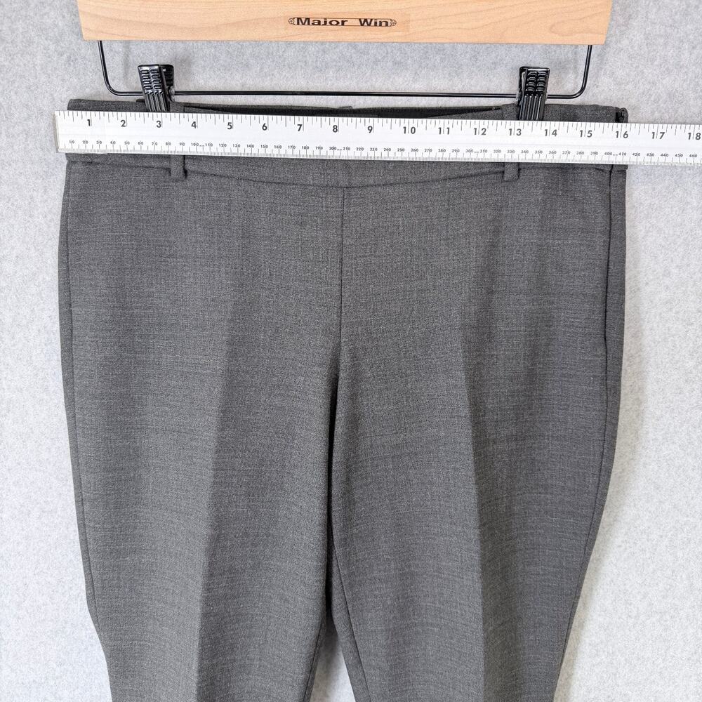 J.Crew Minnie Women's Gray Dress Pants Size 4 Stretch Flat Front Side Zip - Picture 3 of 10